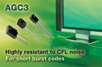 TSOP3X3..系列:Vishay五款AGC3 紅外線接收器