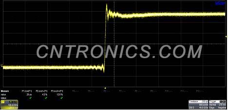 圖6 Flat mode階躍響應實測測量結果