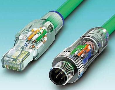 圖3 按入電纜芯、剪斷，且蓋好防護(hù)蓋：無論是RJ45還是M12連接器，它們都能夠?qū)崿F(xiàn)快速且可靠的安裝