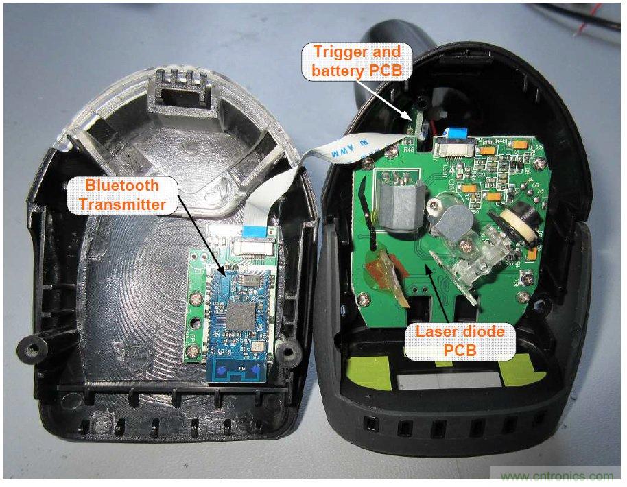 拆解45美元的藍牙無線條碼掃描槍,發現里面鏡中有鏡