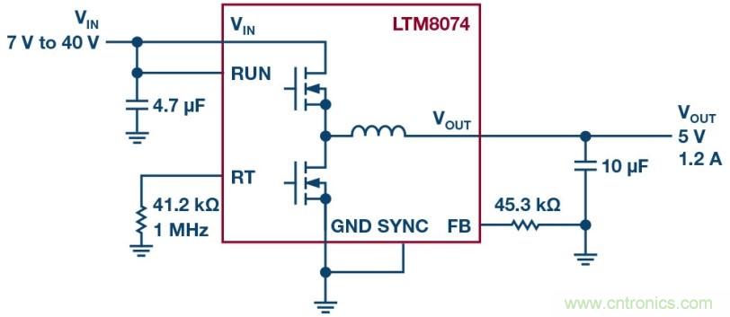 采用BGA封裝的低EMI μModule穩壓器有助于簡化設計