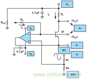 ADALM2000實驗:共發(fā)射極放大器