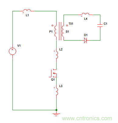 反激拓撲RCD吸收之變壓器漏感 反激拓撲RCD吸收之變壓器漏感