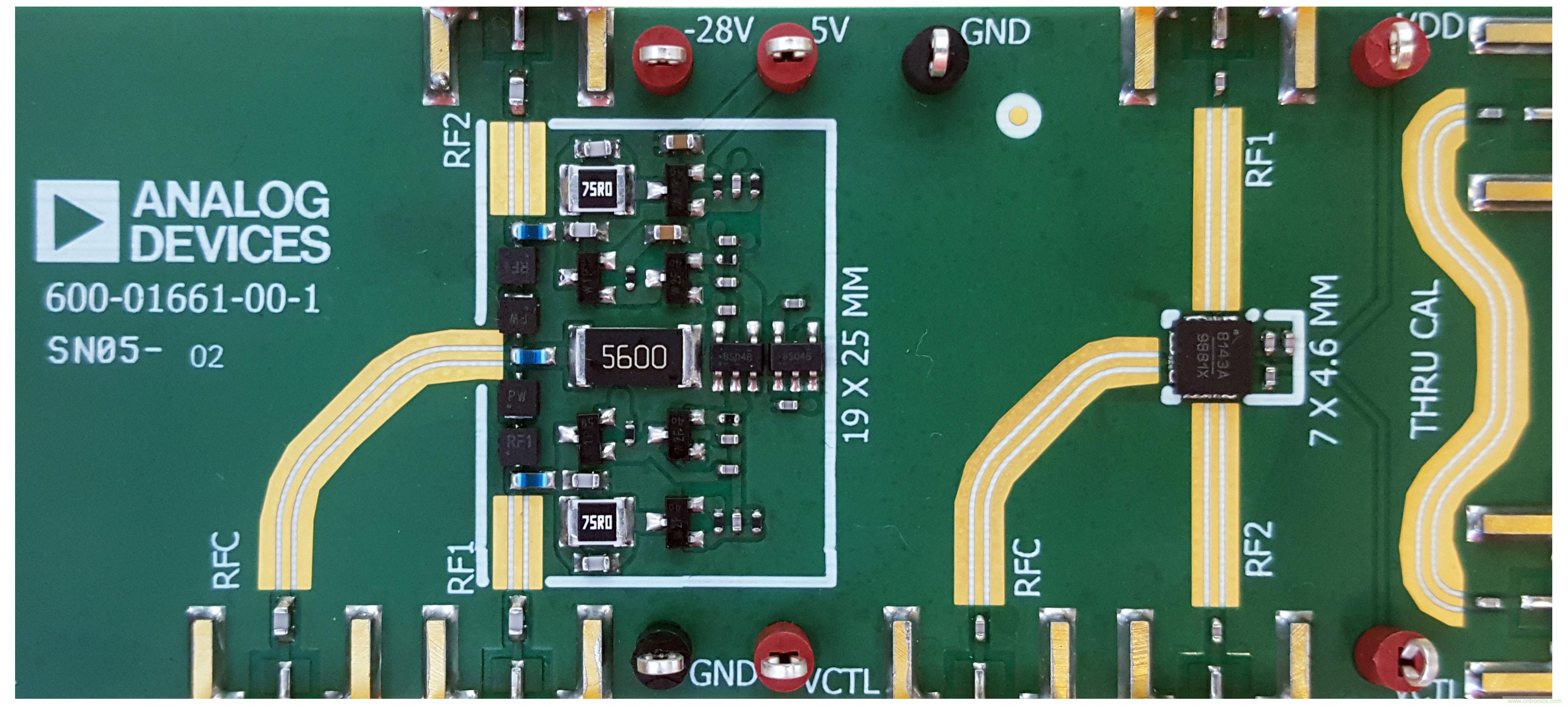 ADI高功率硅開關(guān)可節(jié)省大規(guī)模MIMO RF前端設計中的偏置功率和外部組件