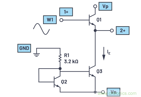ADALM2000實驗:發射極跟隨器(BJT)
