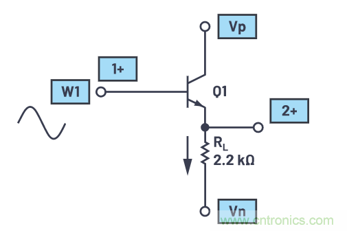 ADALM2000實驗:發射極跟隨器(BJT)