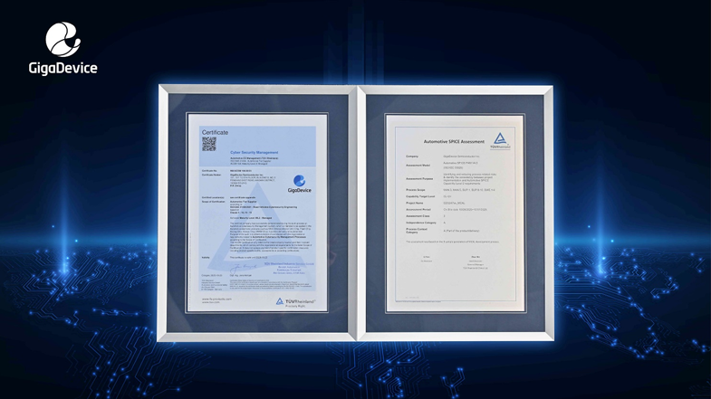 權威認證+生態合作,兆易創新車規芯片獲ISO 21434與ASPICE CL2國際認可 權威認證+生態合作,兆易創新車規芯片獲ISO 21434與ASPICE CL2國際認可