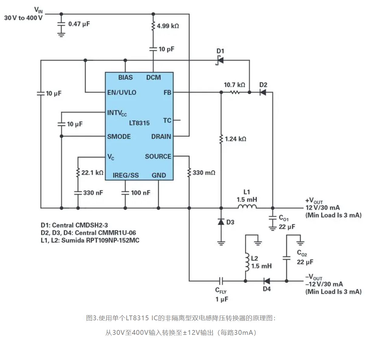 單個IC也能構建緊湊、高效的雙極性穩壓器